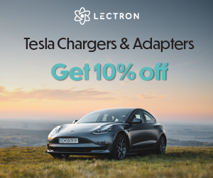 Lectron Tesla chargers and adapters creative with car outdoors